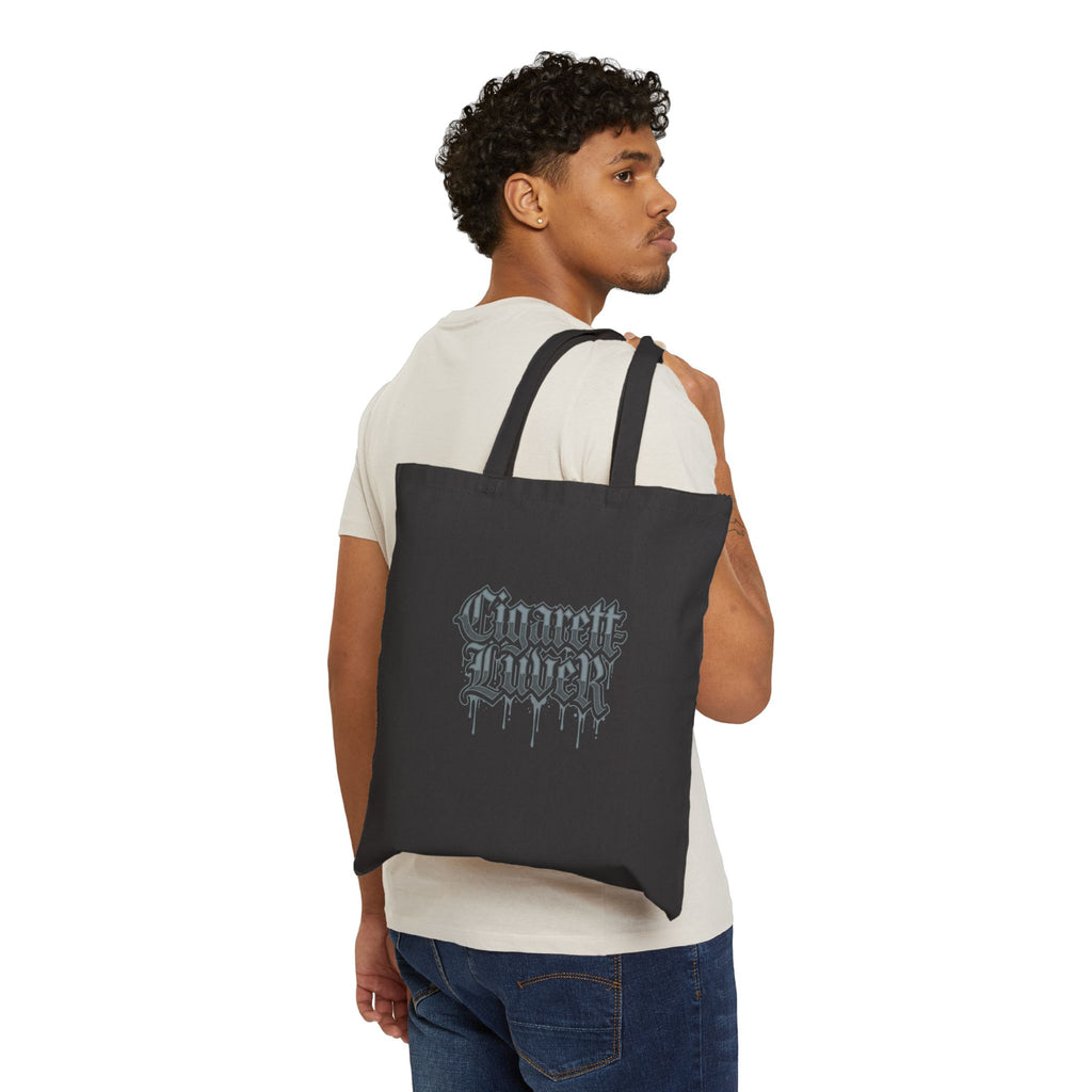 Tote — Gothic "Cigarette Lovely" Canvas Tote Bag