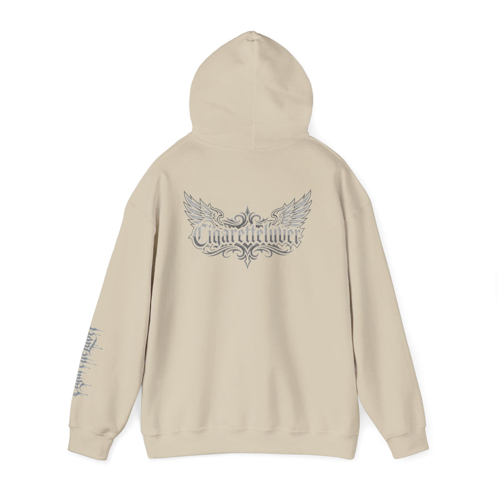 Hoodie — Cigarette Lover Gothic Drip Logo Pullover
