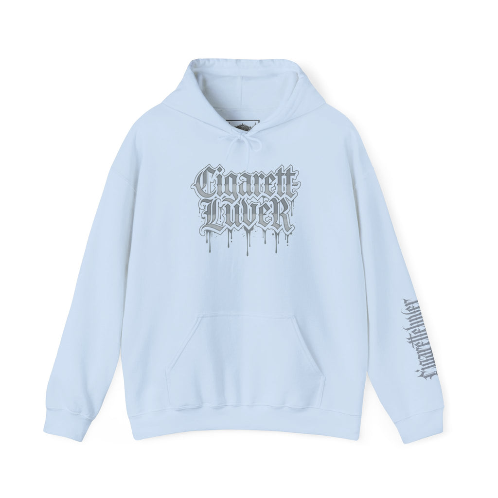 Hoodie — Cigarette Lover Gothic Drip Logo Pullover