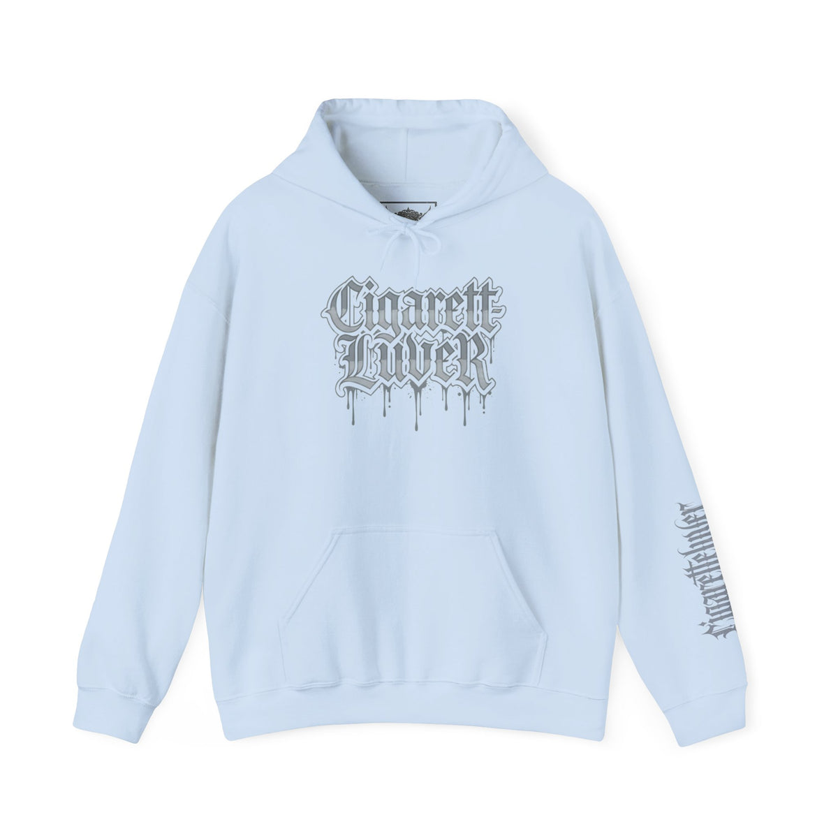 Hoodie — Cigarette Lover Gothic Drip Logo Pullover