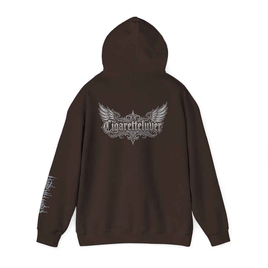 Hoodie — Cigarette Lover Gothic Drip Logo Pullover