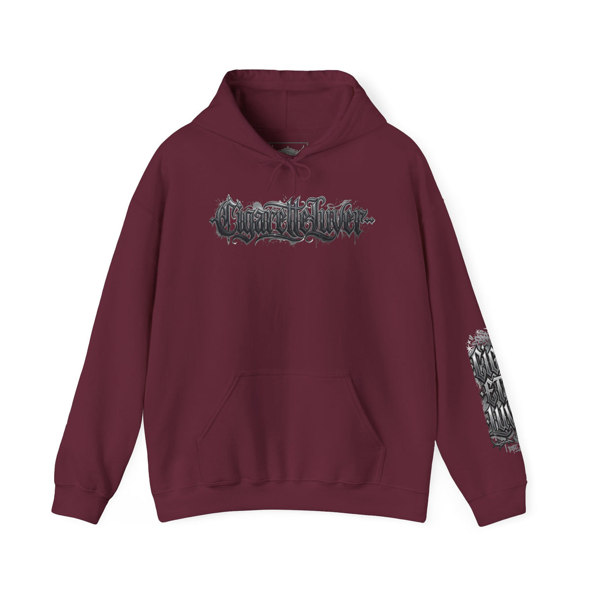 Cigarette Lover Hoodie — Gothic Drip Script Pullover