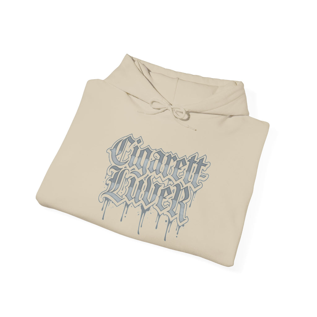 Hoodie — Cigarette Lover Gothic Drip Logo Pullover