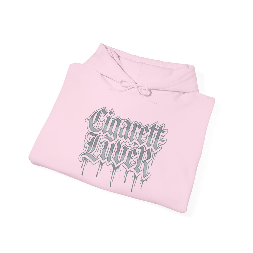 Hoodie — Cigarette Lover Gothic Drip Logo Pullover