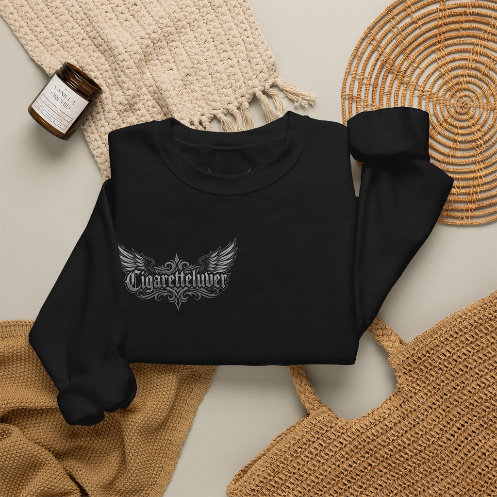 Crewneck Sweatshirt — Gothic Script "Great Live" Streetwear Pullover