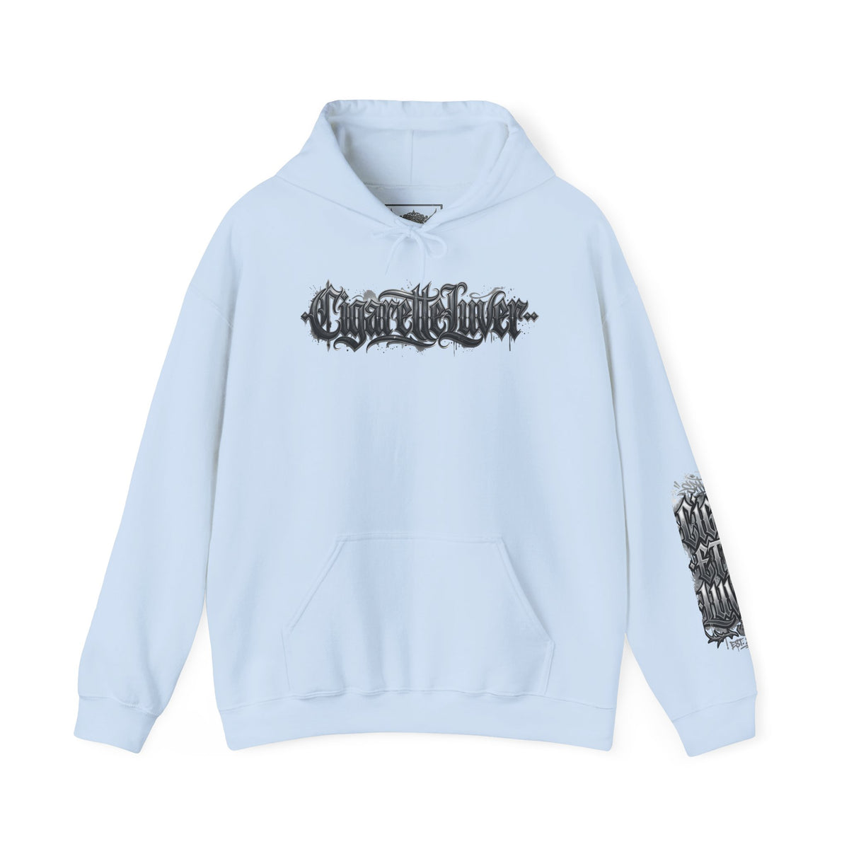 Cigarette Lover Hoodie — Gothic Drip Script Pullover