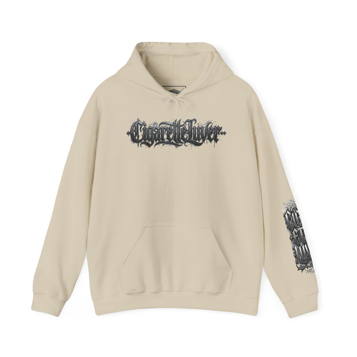 Cigarette Lover Hoodie — Gothic Drip Script Pullover