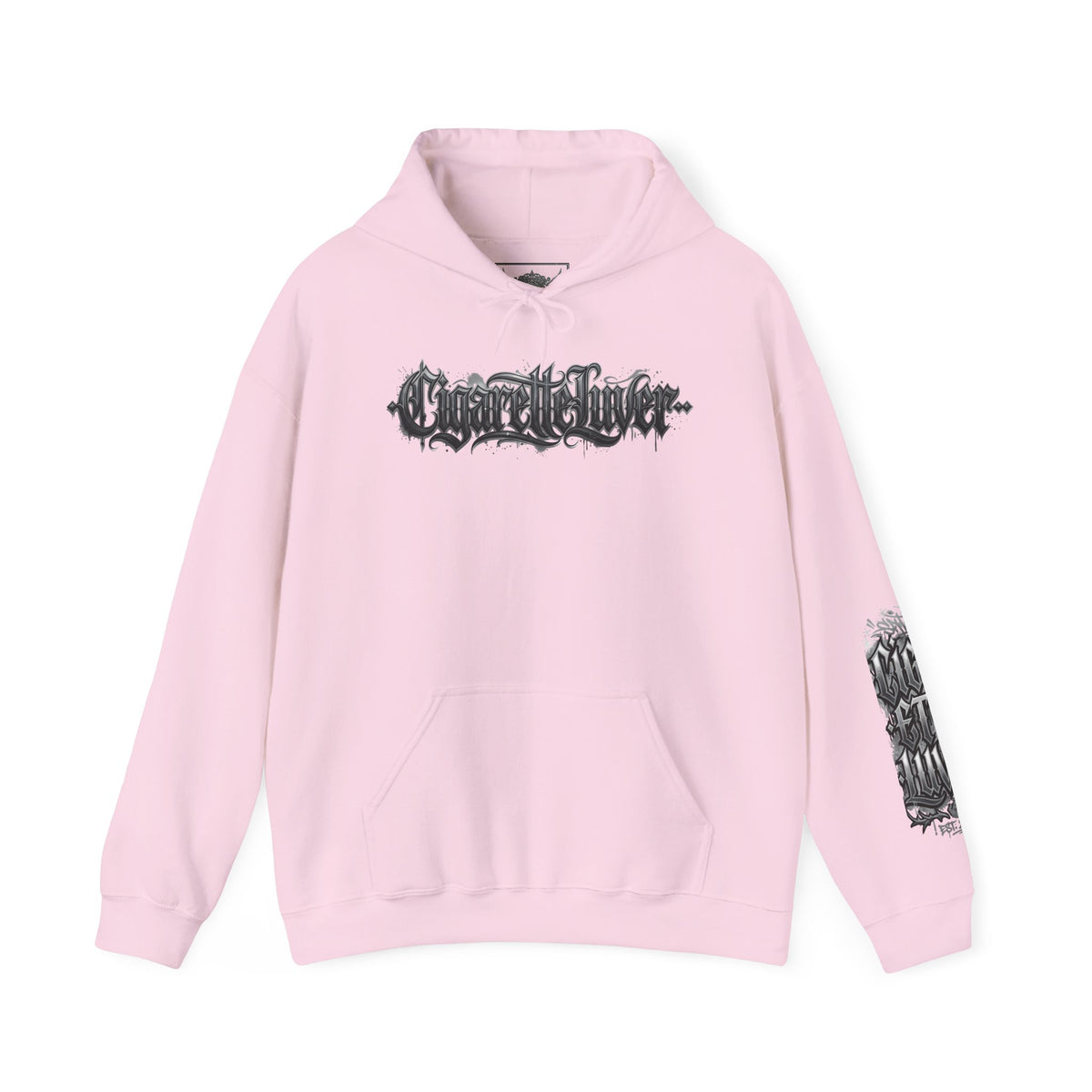 Cigarette Lover Hoodie — Gothic Drip Script Pullover