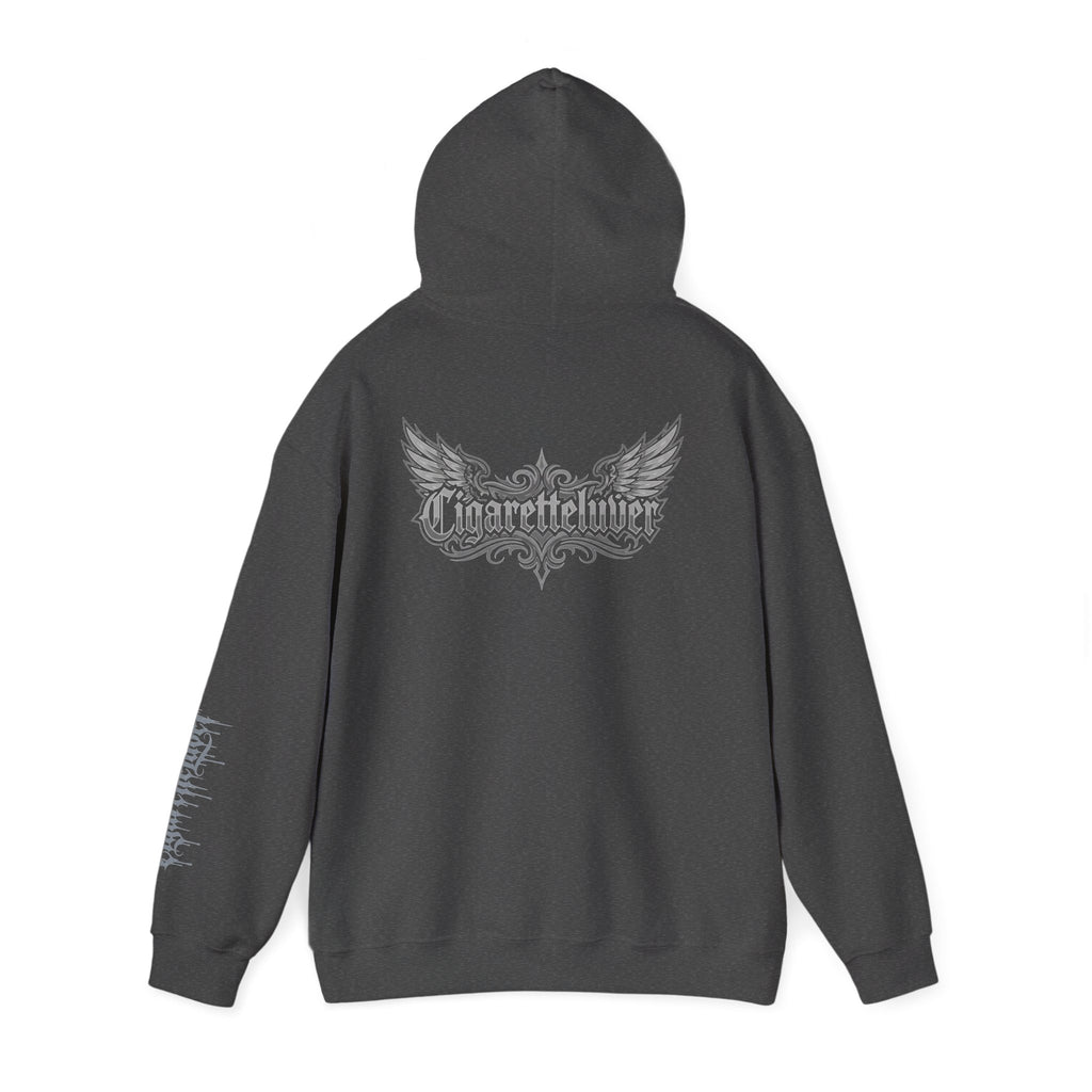 Hoodie — Cigarette Lover Gothic Drip Logo Pullover