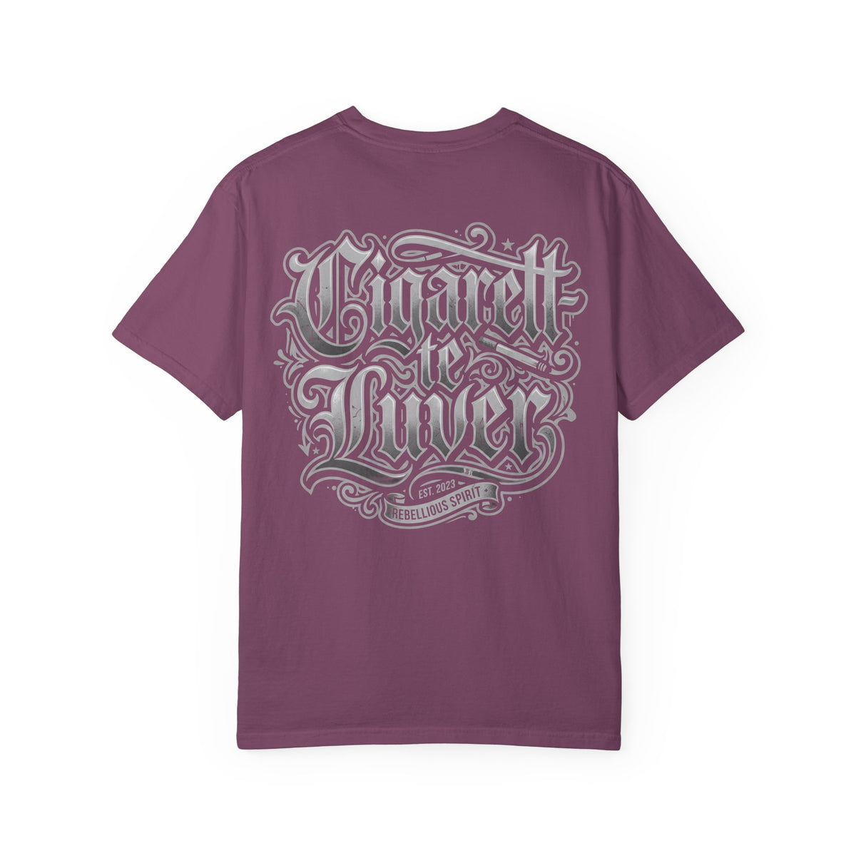 Cigarette to Liver Graphic Tee — Vintage Tattoo-Style Band Shirt