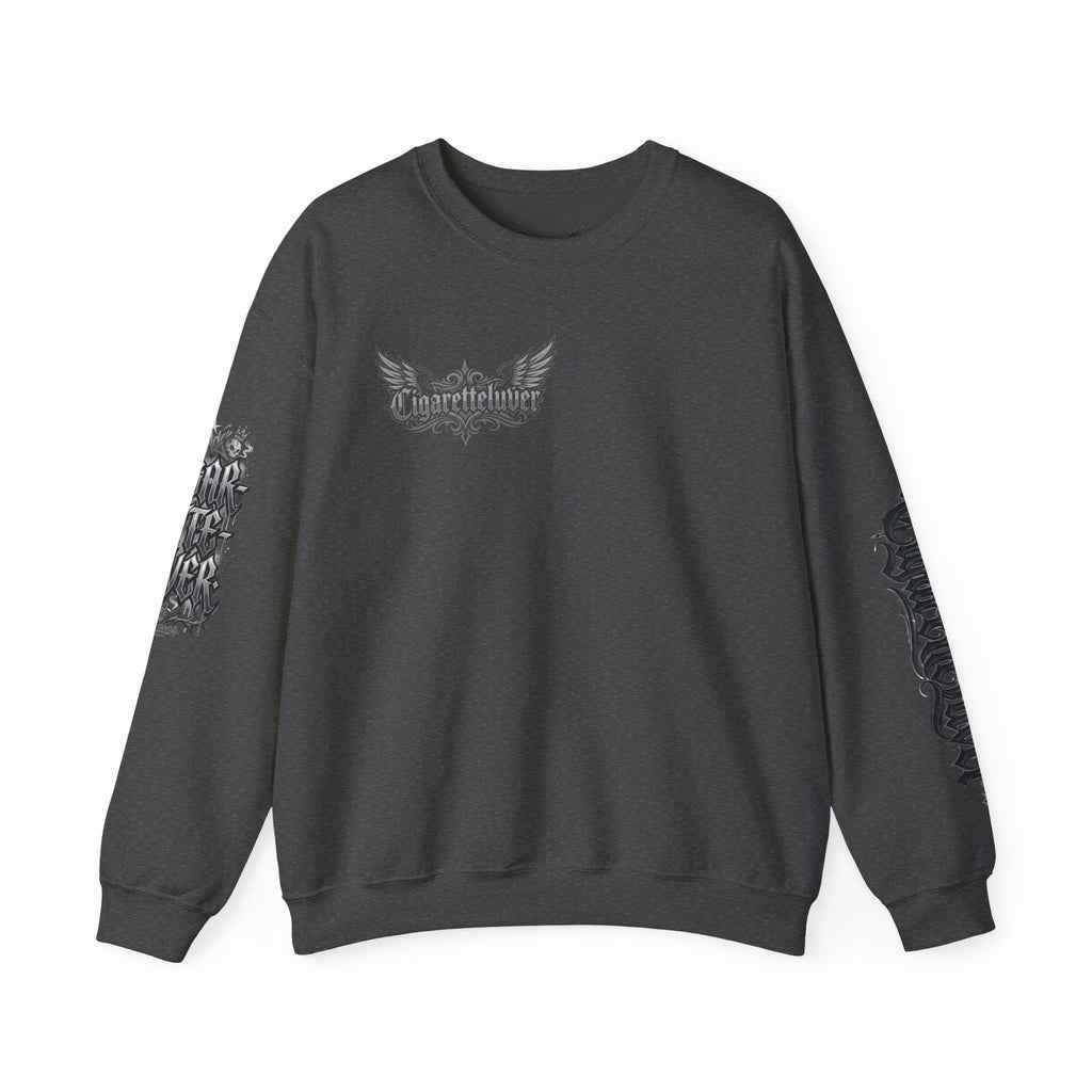 Crewneck Sweatshirt — Gothic Script "Great Live" Streetwear Pullover