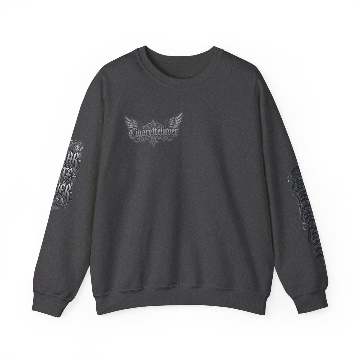 Crewneck Sweatshirt — Gothic Script "Great Live" Streetwear Pullover