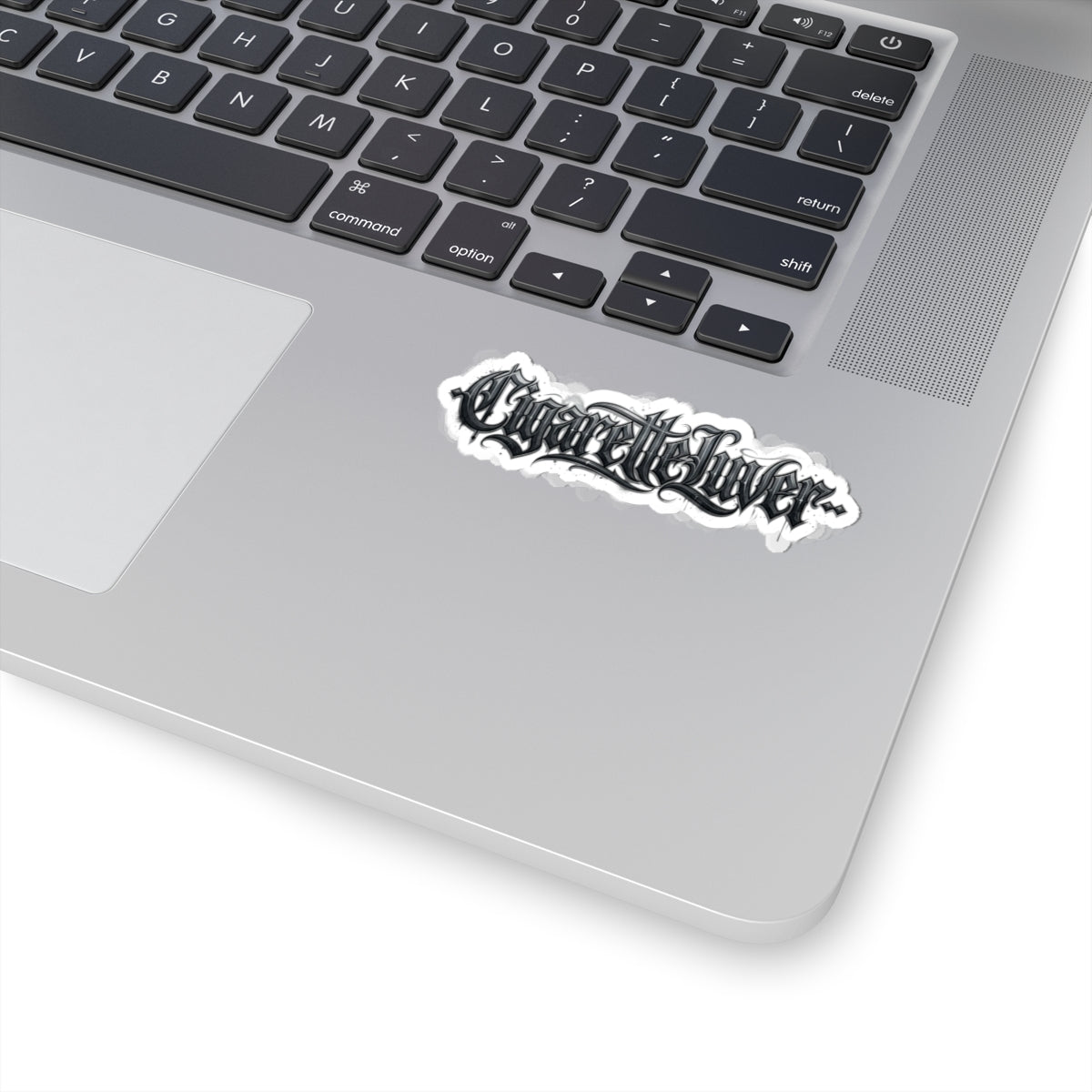 Cigarette Lvr Gothic Script Kiss-Cut Sticker