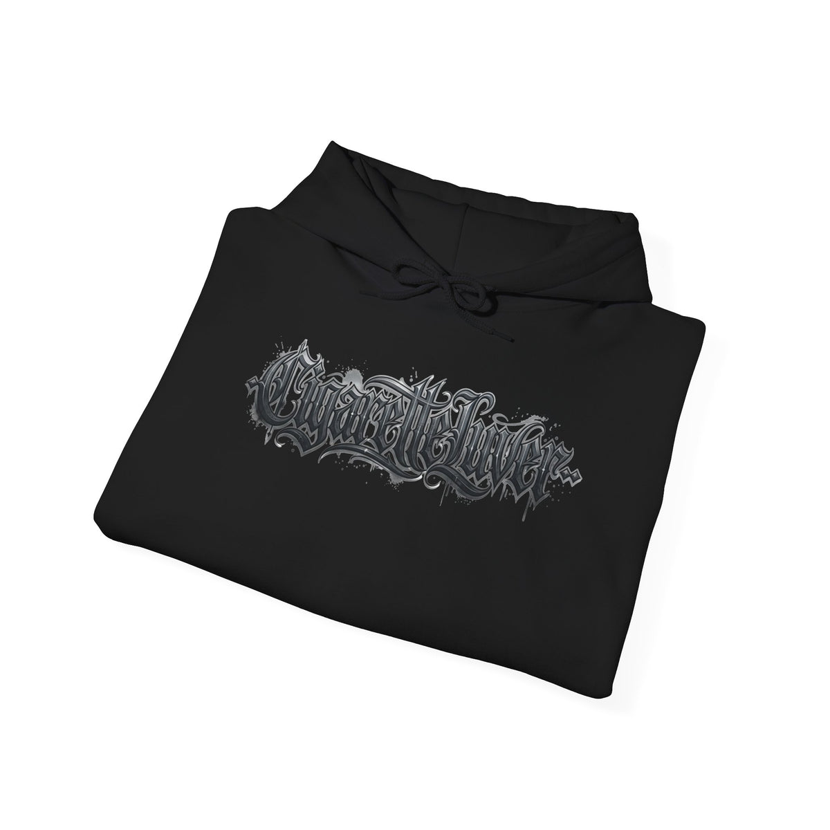 Cigarette Lover Hoodie — Gothic Drip Script Pullover
