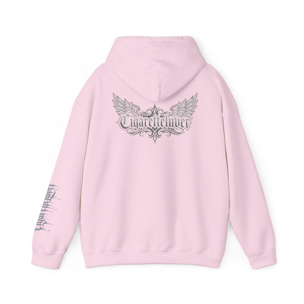 Hoodie — Cigarette Lover Gothic Drip Logo Pullover