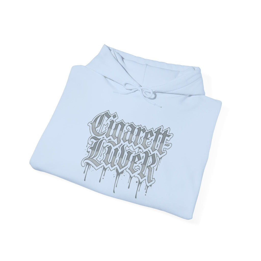 Hoodie — Cigarette Lover Gothic Drip Logo Pullover