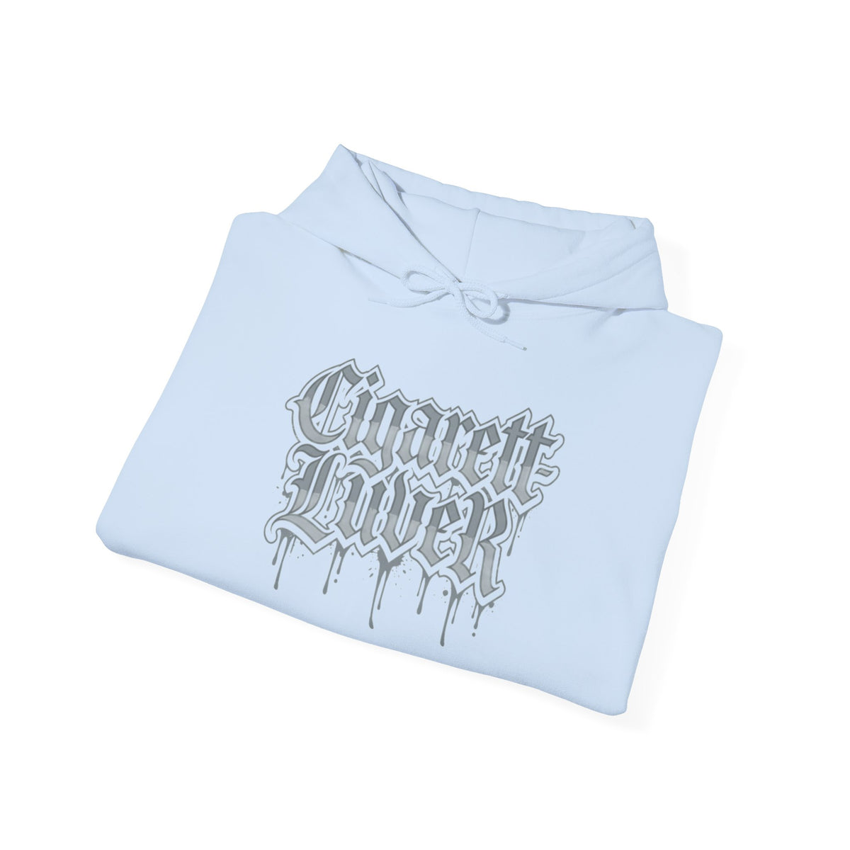 Hoodie — Cigarette Lover Gothic Drip Logo Pullover