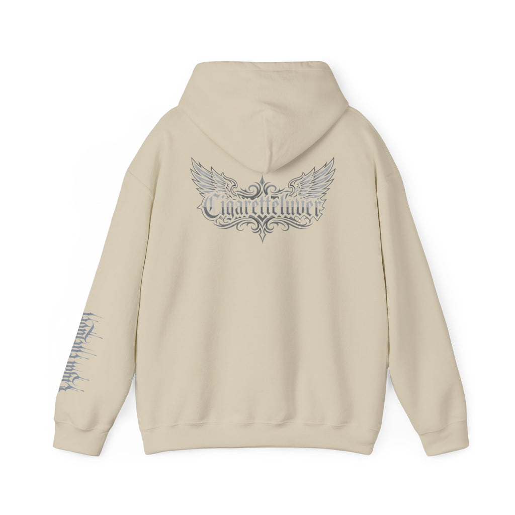 Hoodie — Cigarette Lover Gothic Drip Logo Pullover