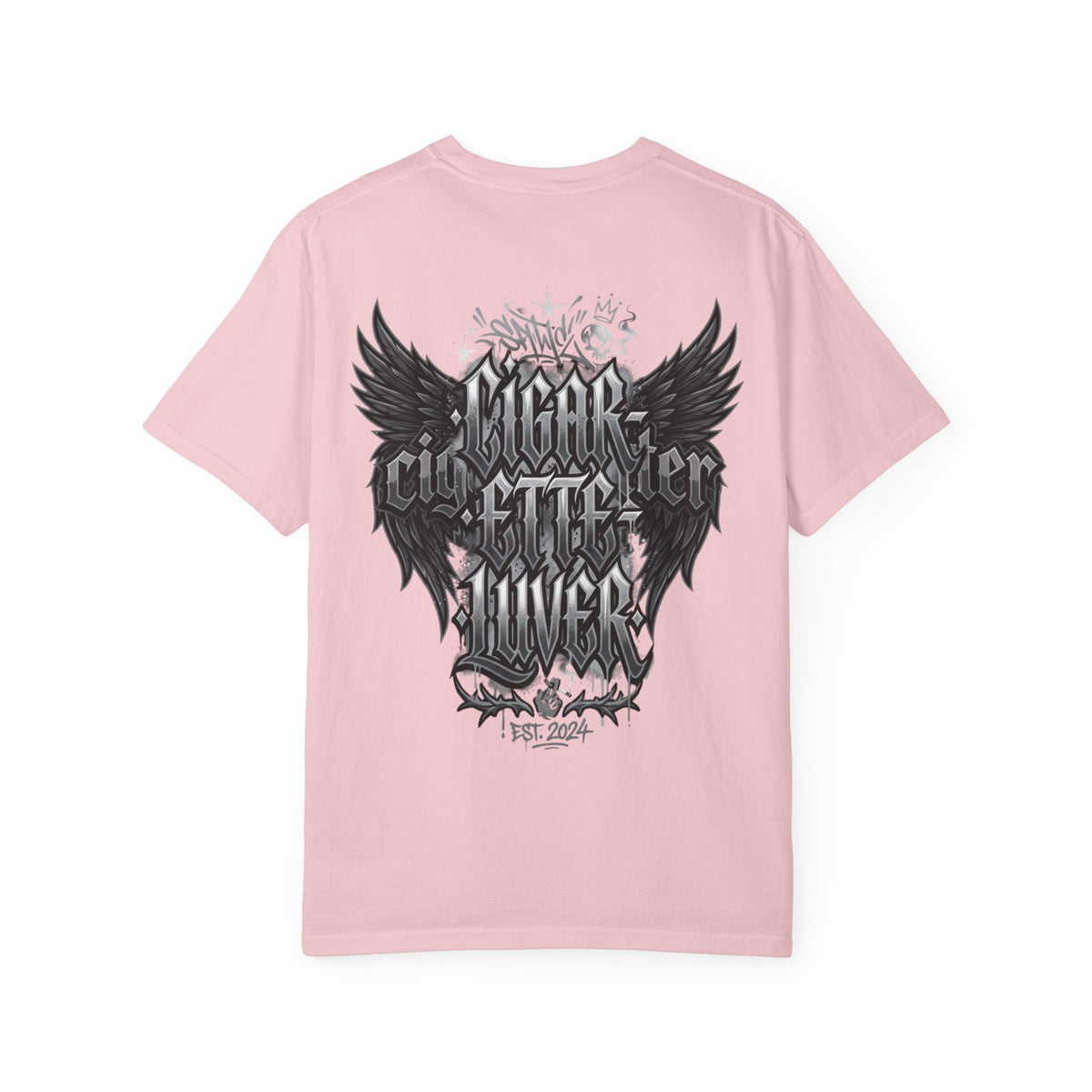 Cigar City Liver T-Shirt — Vintage Gothic Skull & Wings Graphic Tee