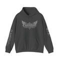 Cigarette Lover Graphic Hoodie — Gothic Script Winged Logo Sweatshirt