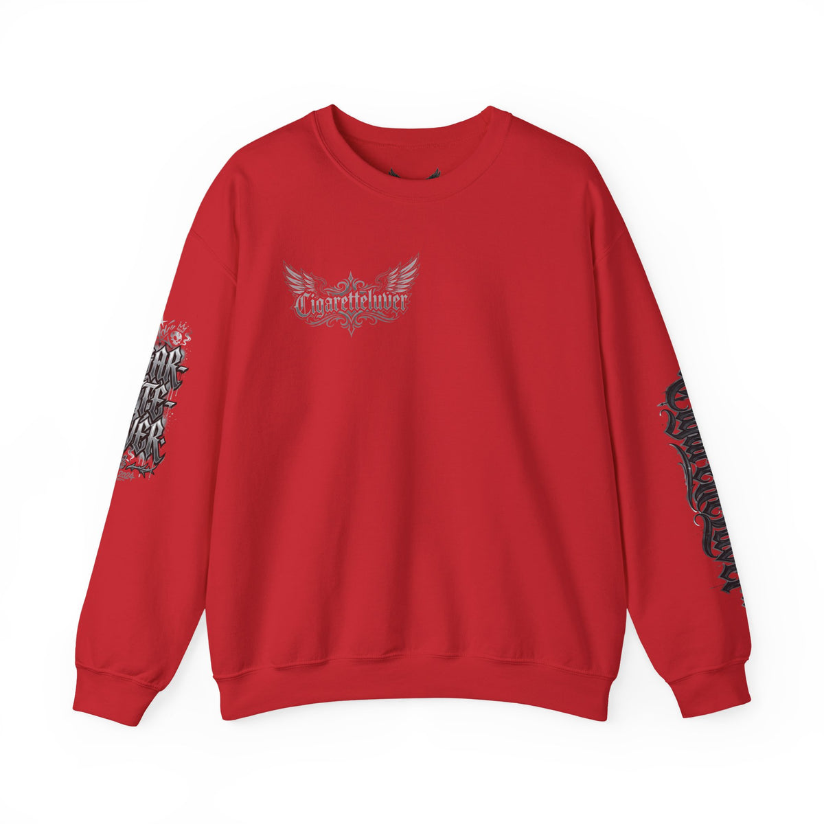 Crewneck Sweatshirt — Gothic Script "Great Live" Streetwear Pullover