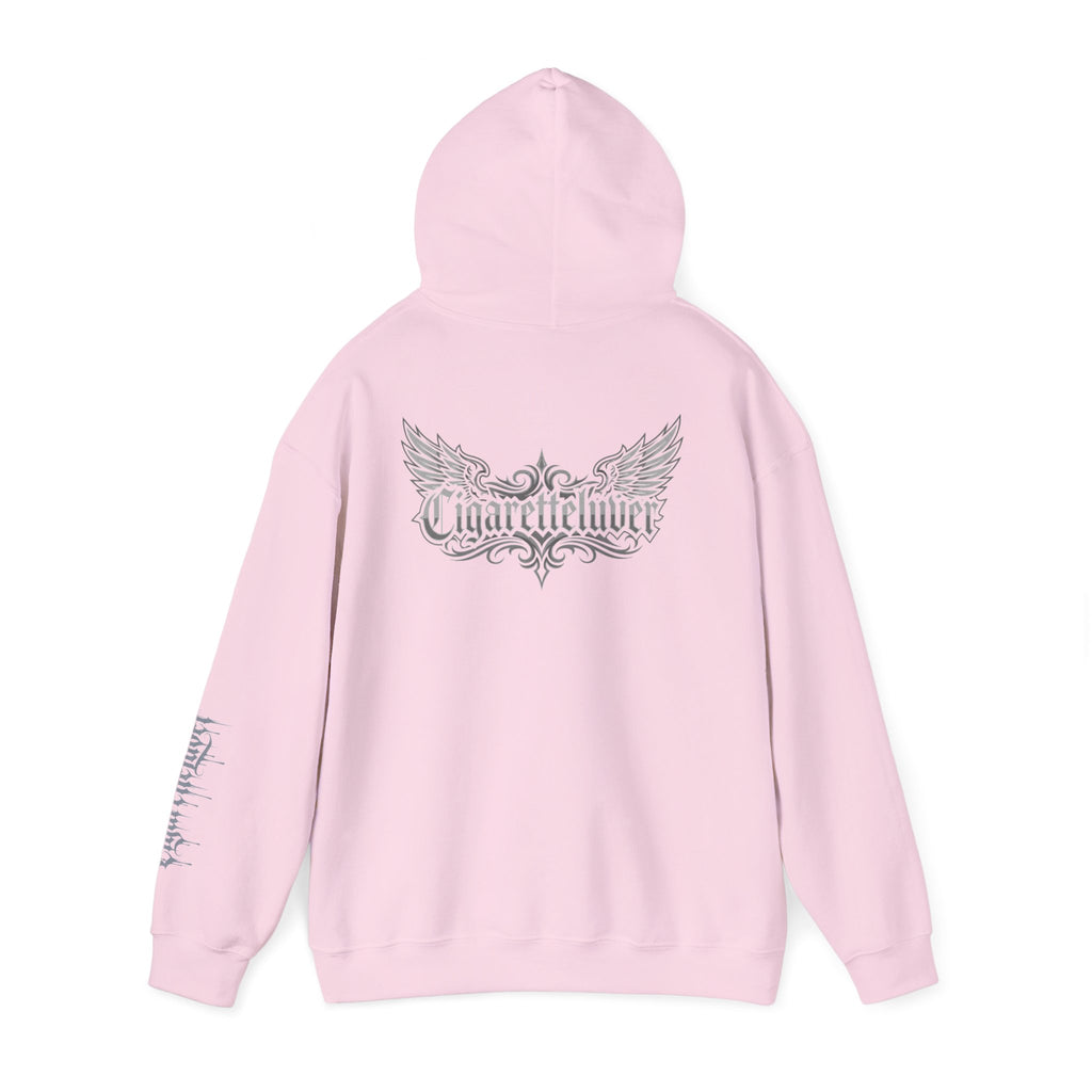 Hoodie — Cigarette Lover Gothic Drip Logo Pullover