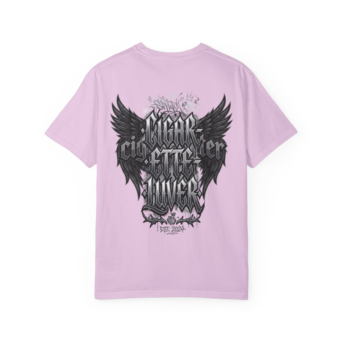 Cigar City Liver T-Shirt — Vintage Gothic Skull & Wings Graphic Tee