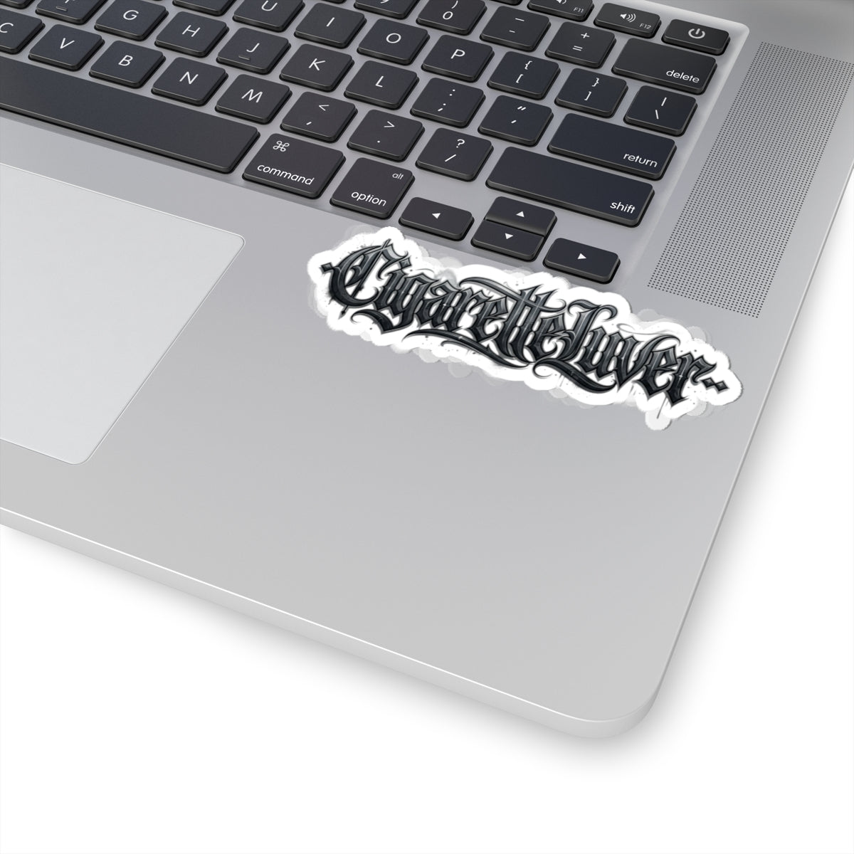 Cigarette Lvr Gothic Script Kiss-Cut Sticker