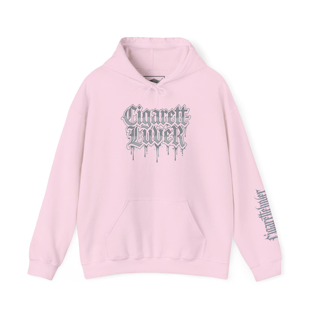 Hoodie — Cigarette Lover Gothic Drip Logo Pullover