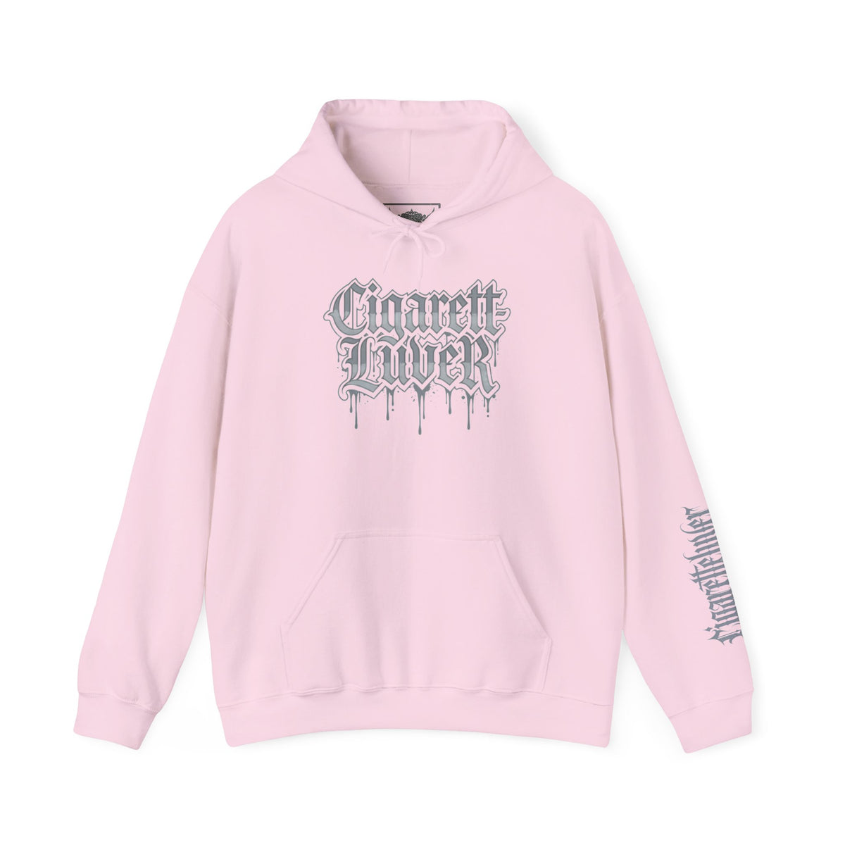 Hoodie — Cigarette Lover Gothic Drip Logo Pullover
