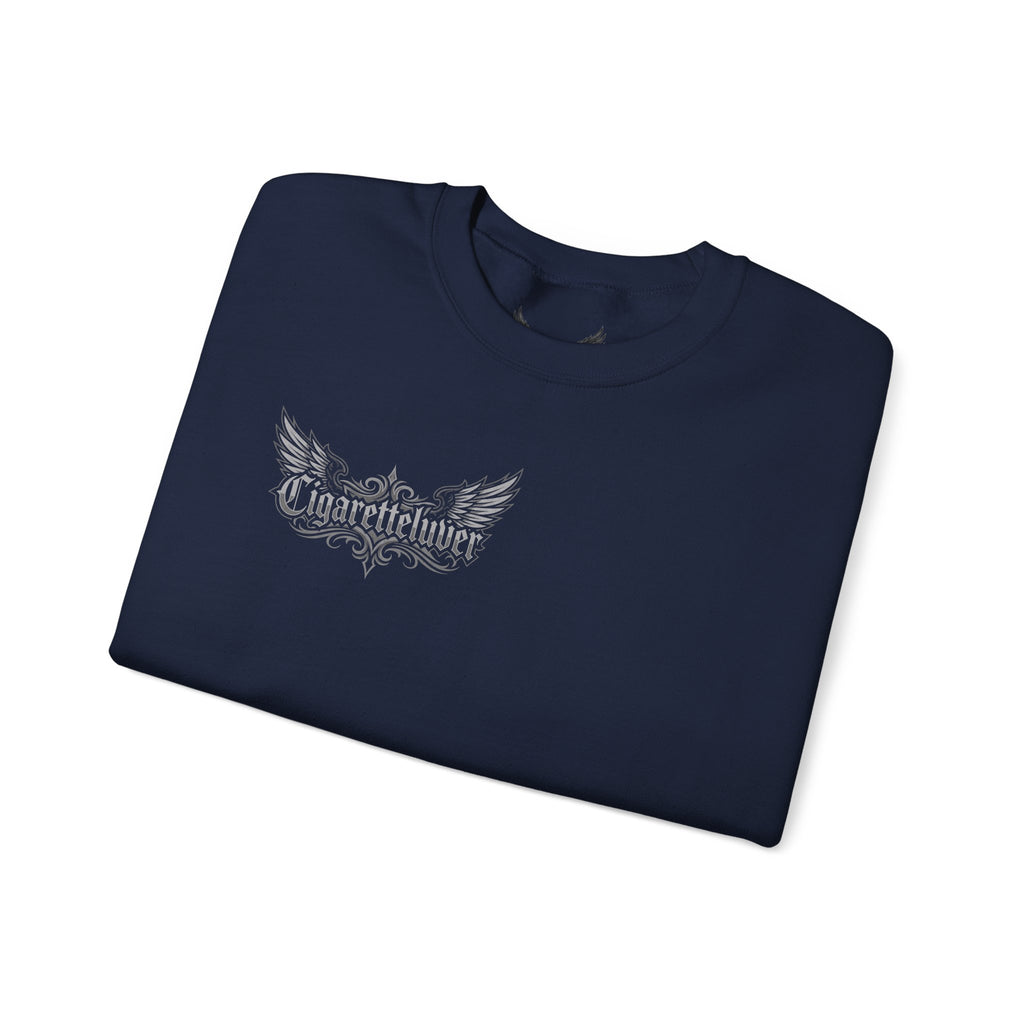 Crewneck Sweatshirt — Gothic Script "Great Live" Streetwear Pullover