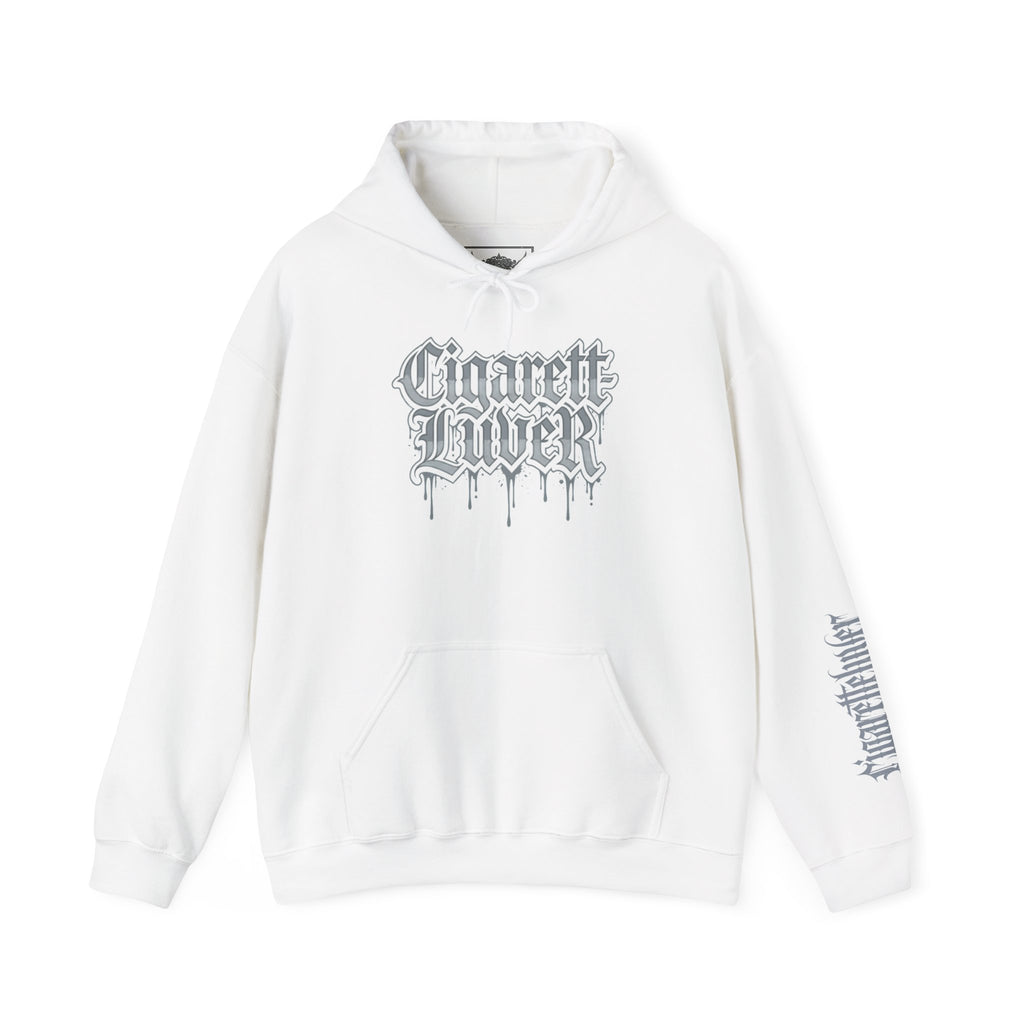 Hoodie — Cigarette Lover Gothic Drip Logo Pullover