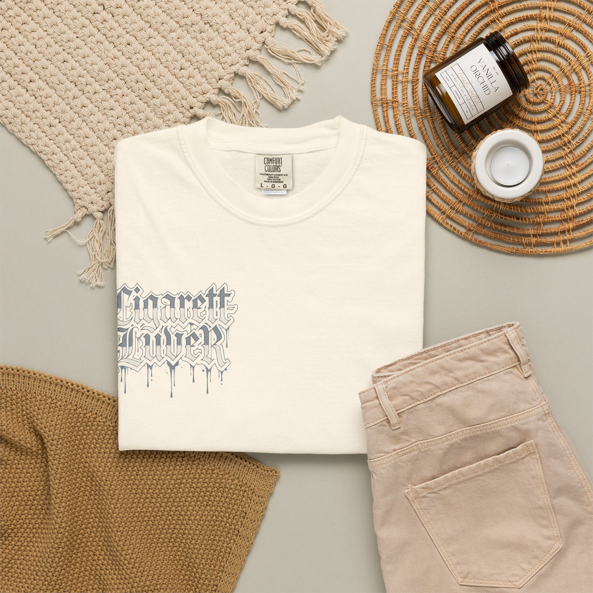 Cigarette to Liver Graphic Tee — Vintage Tattoo-Style Band Shirt