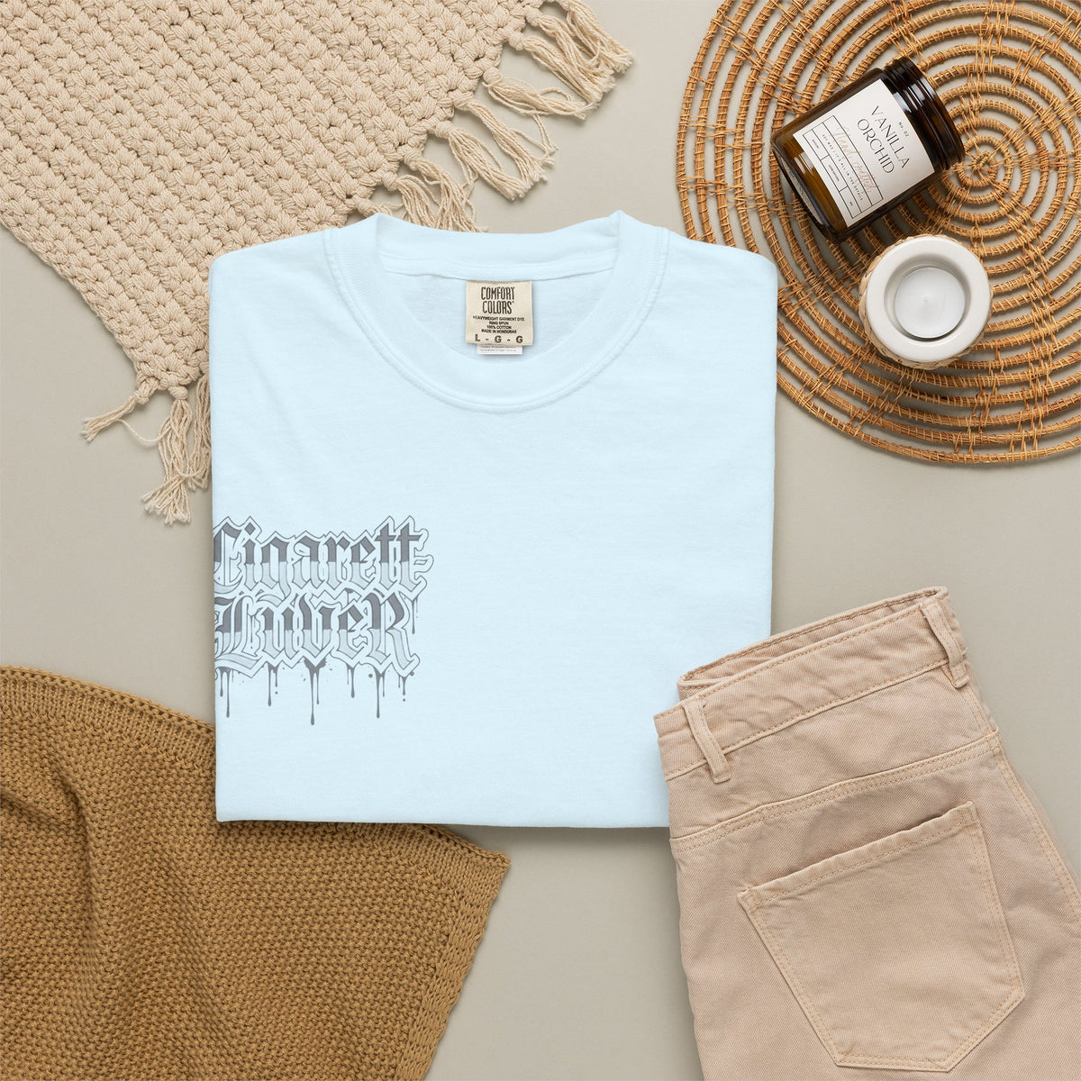 Cigarette to Liver Graphic Tee — Vintage Tattoo-Style Band Shirt