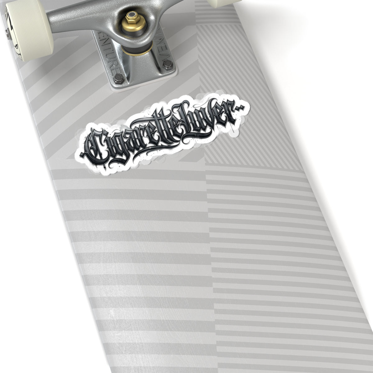 Cigarette Lvr Gothic Script Kiss-Cut Sticker