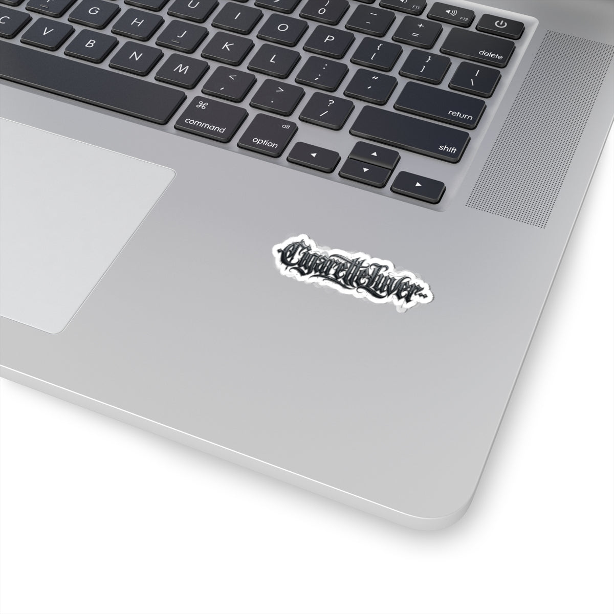 Cigarette Lvr Gothic Script Kiss-Cut Sticker