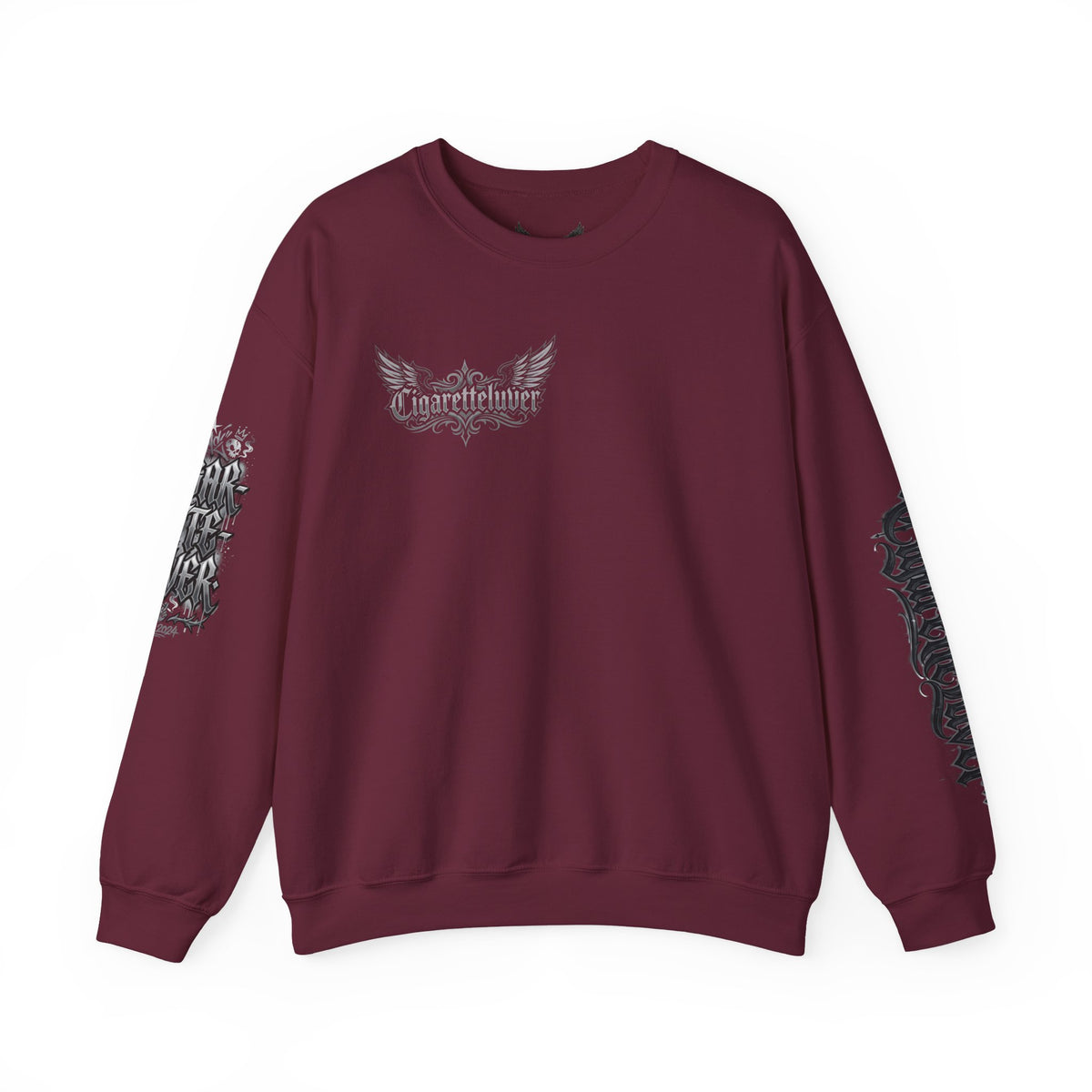 Crewneck Sweatshirt — Gothic Script "Great Live" Streetwear Pullover