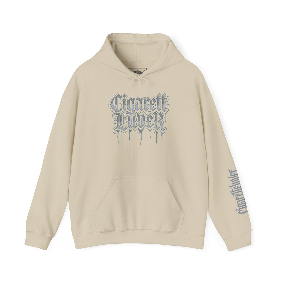 Hoodie — Cigarette Lover Gothic Drip Logo Pullover