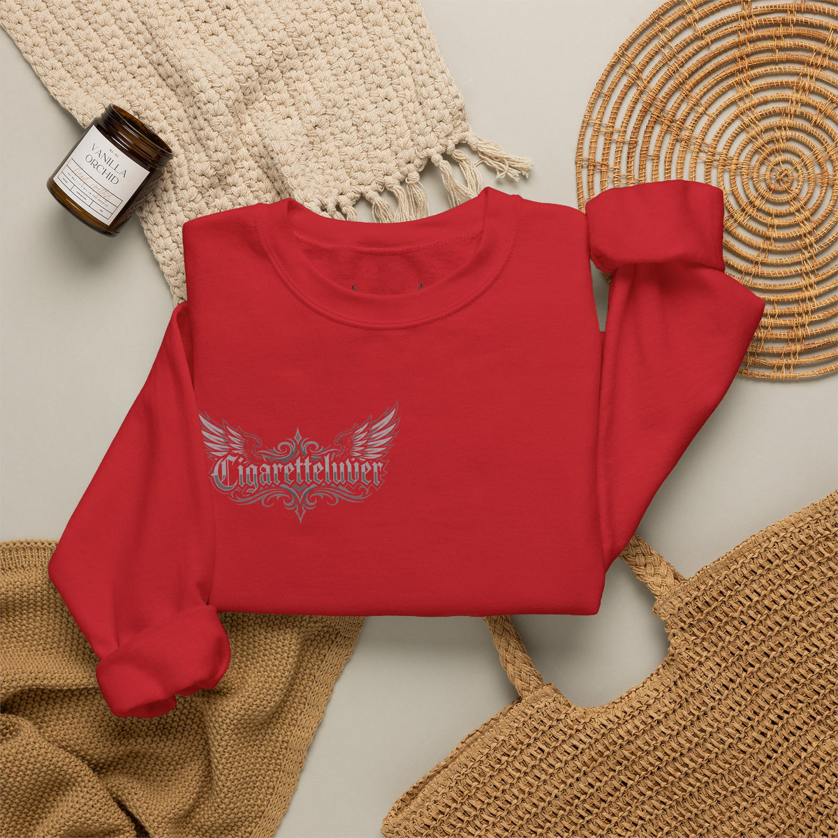 Crewneck Sweatshirt — Gothic Script "Great Live" Streetwear Pullover