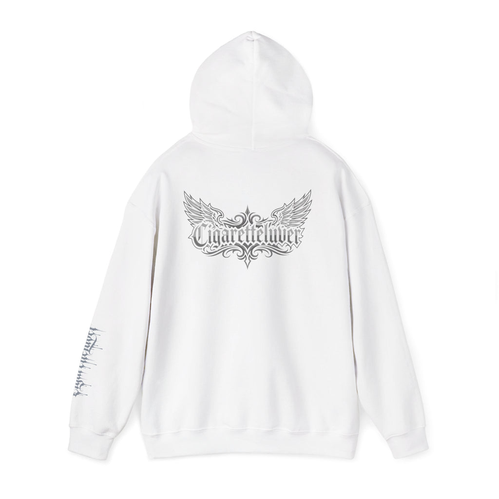 Hoodie — Cigarette Lover Gothic Drip Logo Pullover