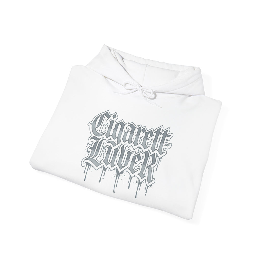 Hoodie — Cigarette Lover Gothic Drip Logo Pullover