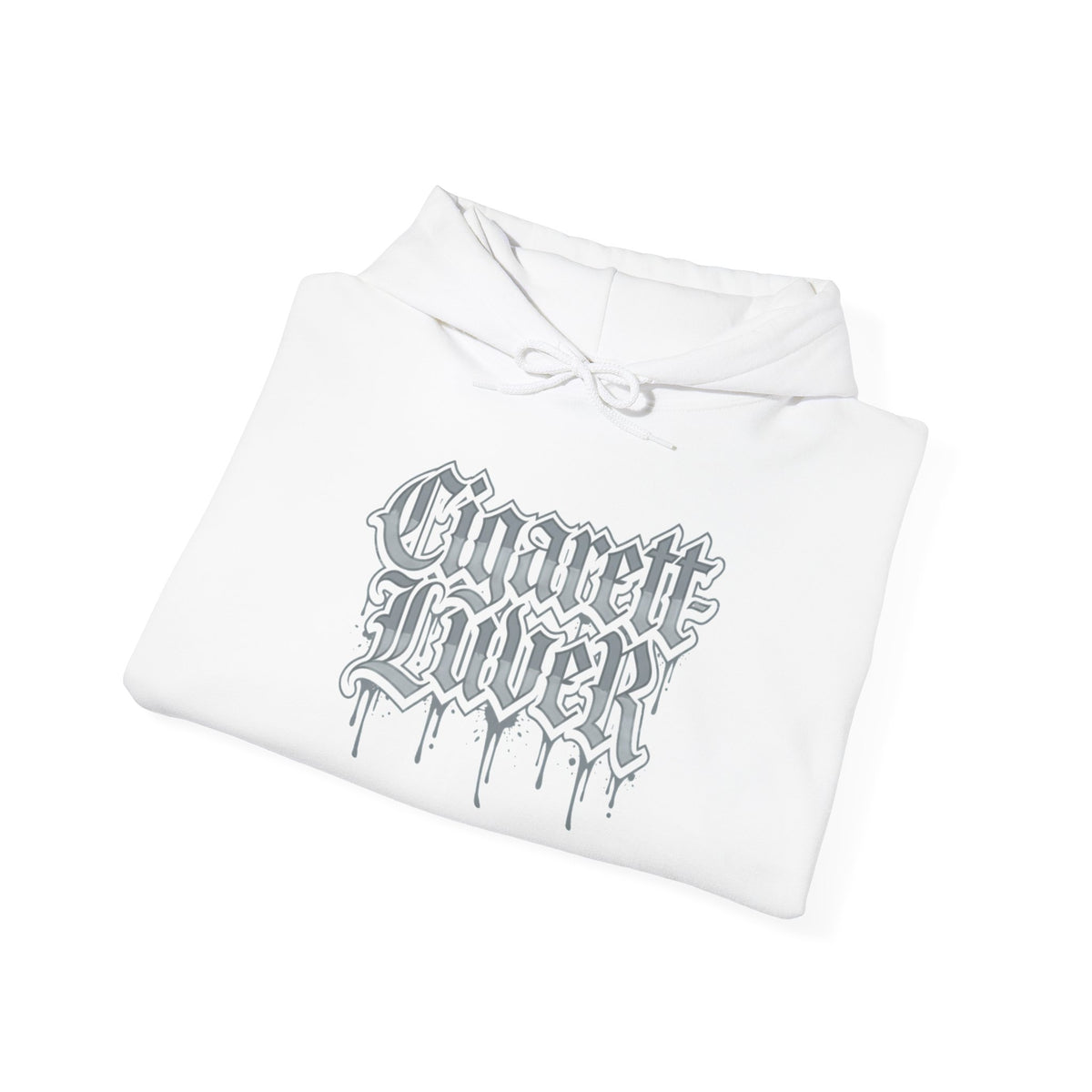 Hoodie — Cigarette Lover Gothic Drip Logo Pullover