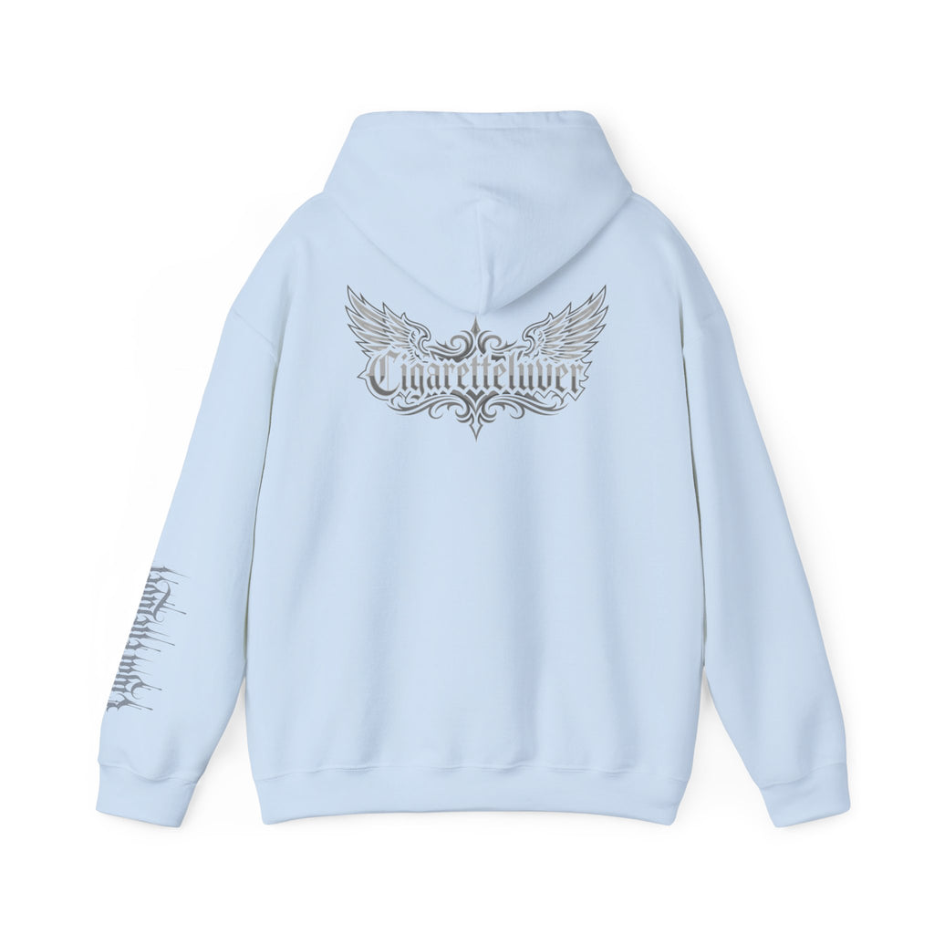 Hoodie — Cigarette Lover Gothic Drip Logo Pullover