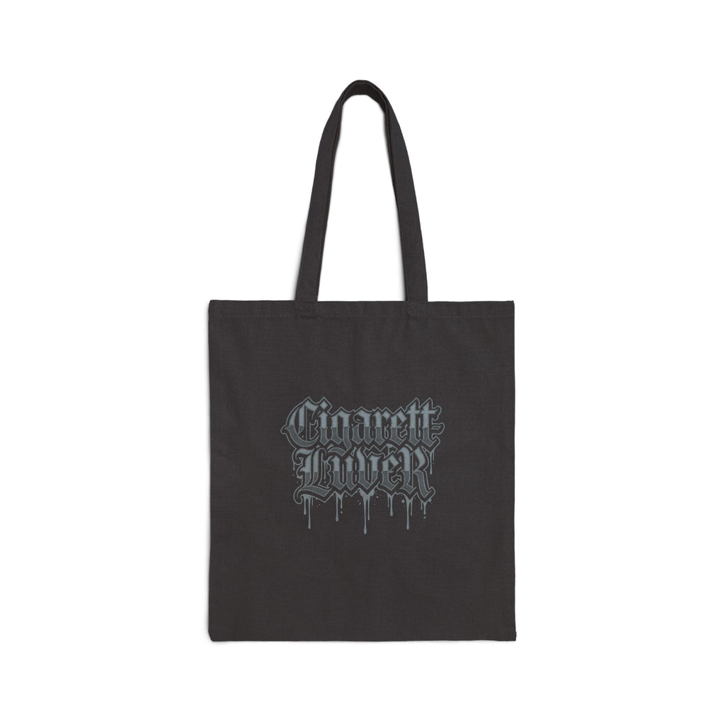 Tote — Gothic "Cigarette Lovely" Canvas Tote Bag