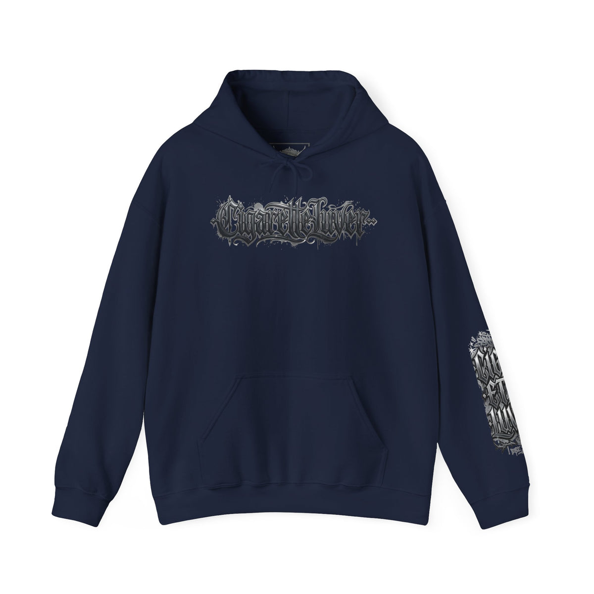 Cigarette Lover Hoodie — Gothic Drip Script Pullover