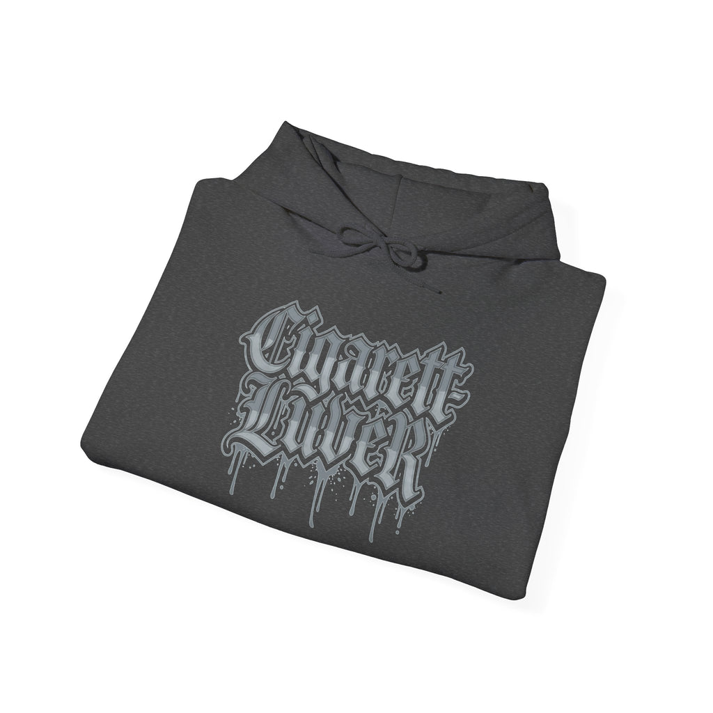 Hoodie — Cigarette Lover Gothic Drip Logo Pullover