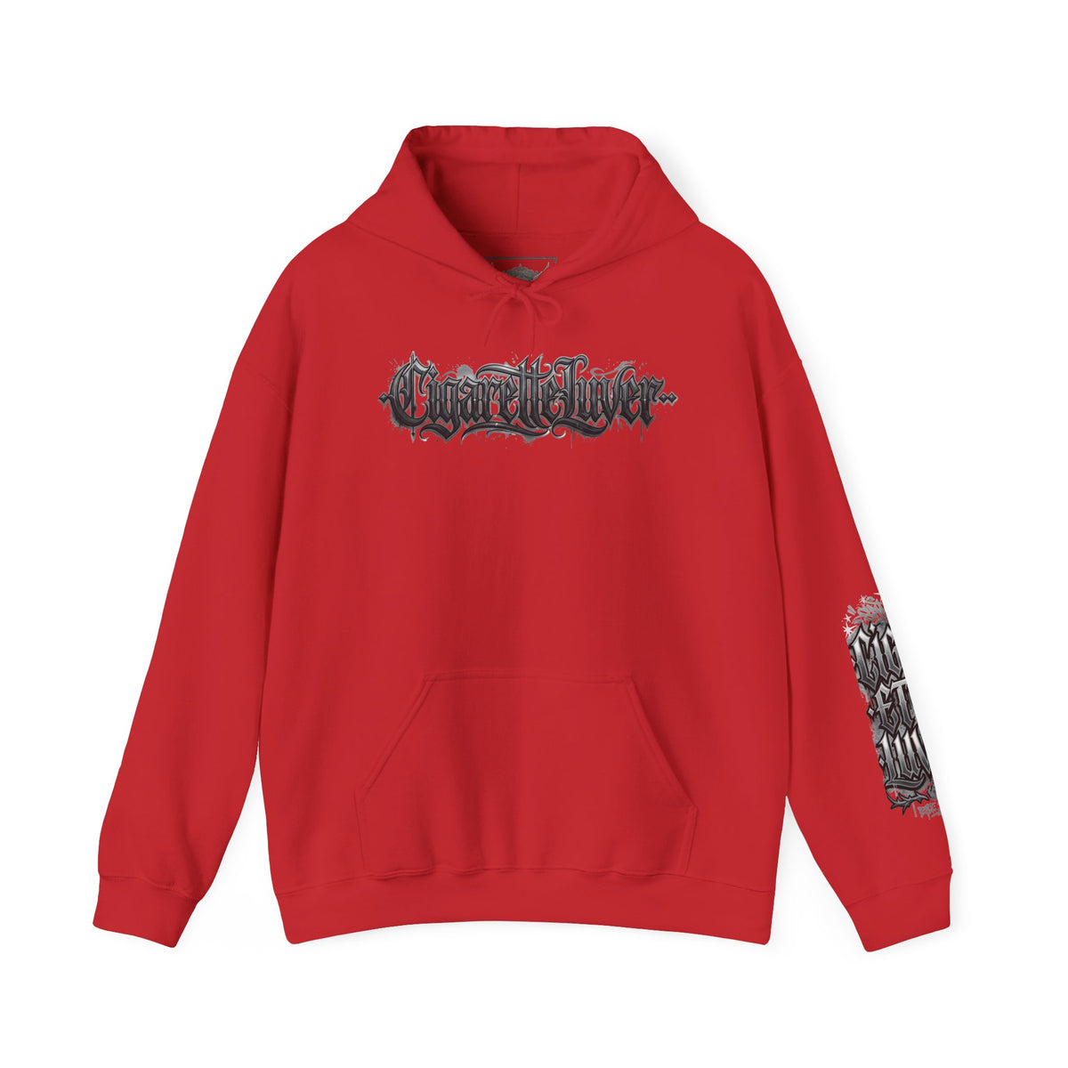 Cigarette Lover Hoodie — Gothic Drip Script Pullover