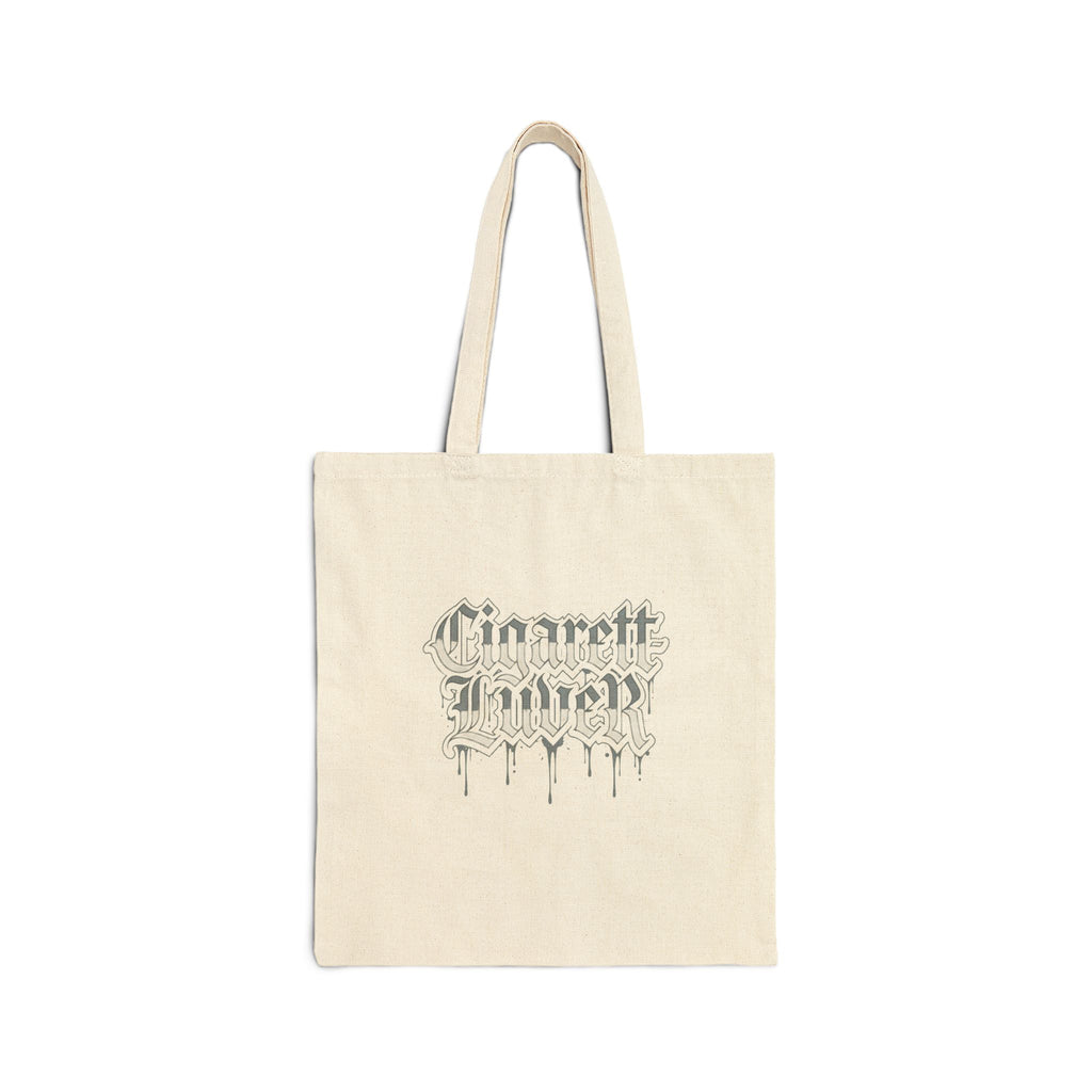 Tote — Gothic "Cigarette Lovely" Canvas Tote Bag