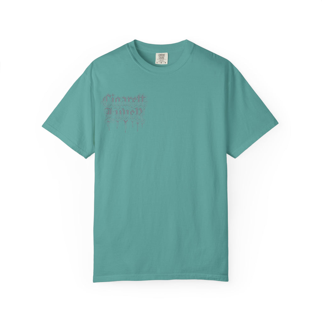 Cigarette to Liver Graphic Tee — Vintage Tattoo-Style Band Shirt