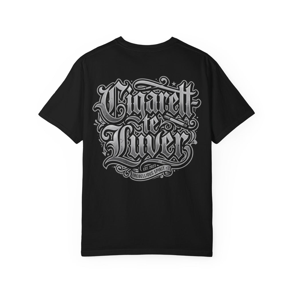Cigarette to Liver Graphic Tee — Vintage Tattoo-Style Band Shirt